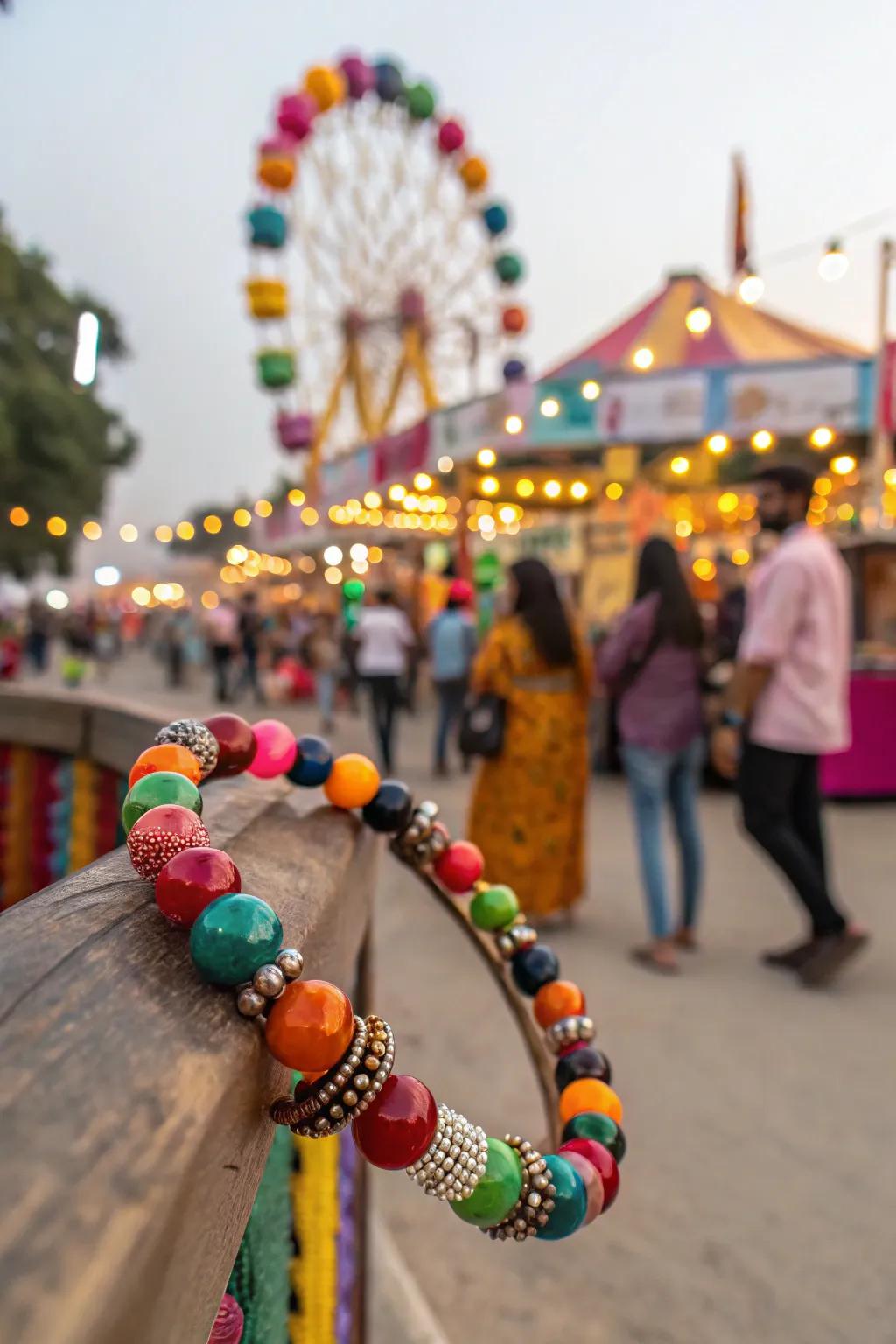 Festival bracelets are all about vibrant colors and textures.