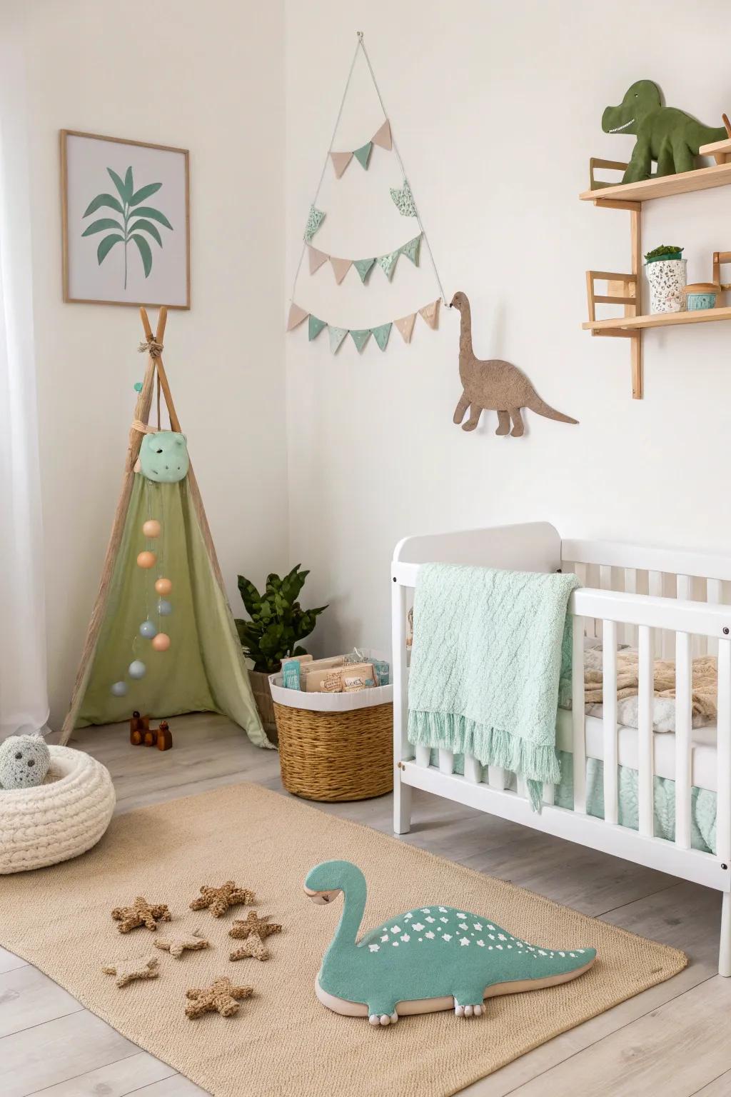 A minimalist design keeps things simple yet stylish in this nursery.