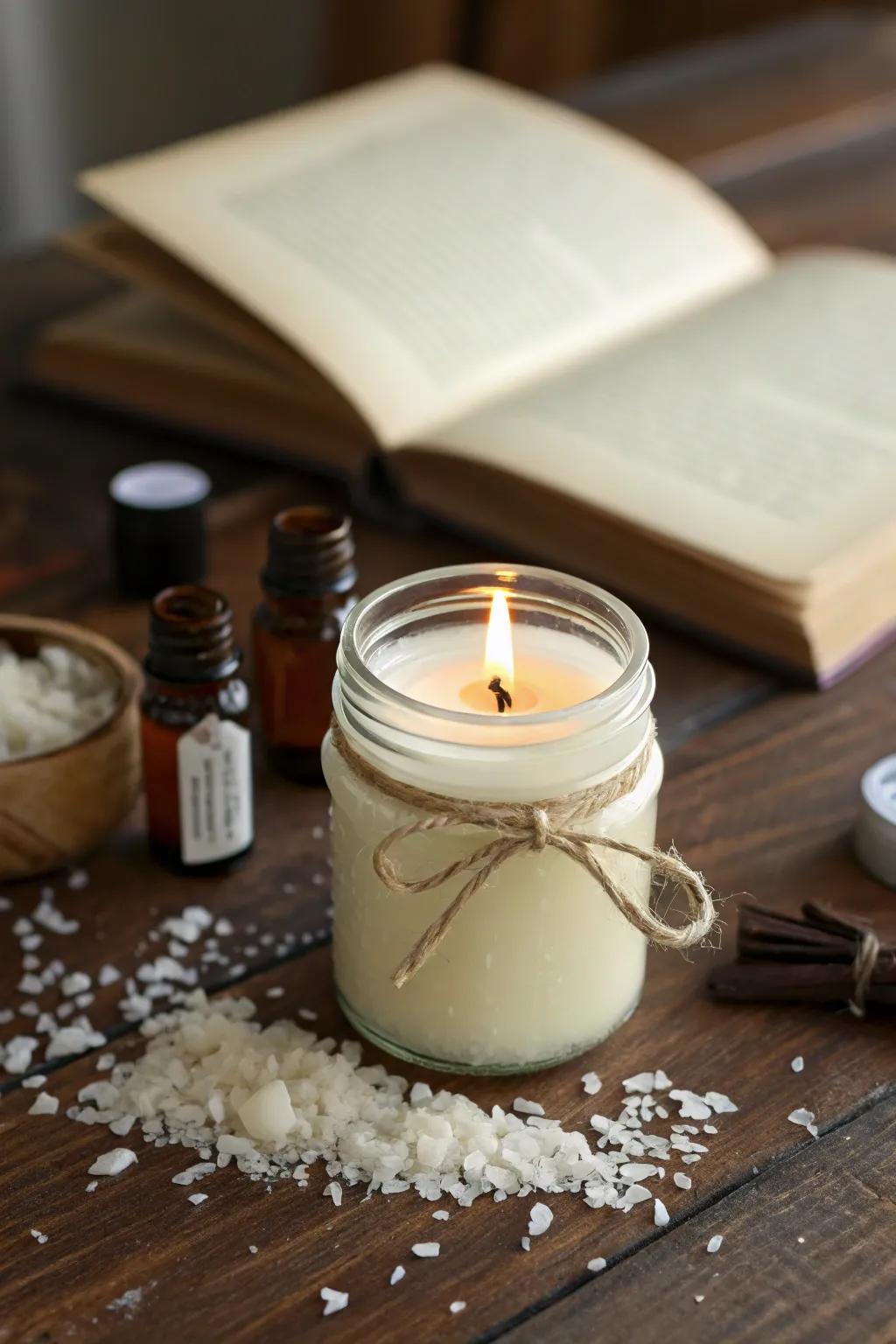 Illuminate Dad's evenings with a handcrafted scented candle.