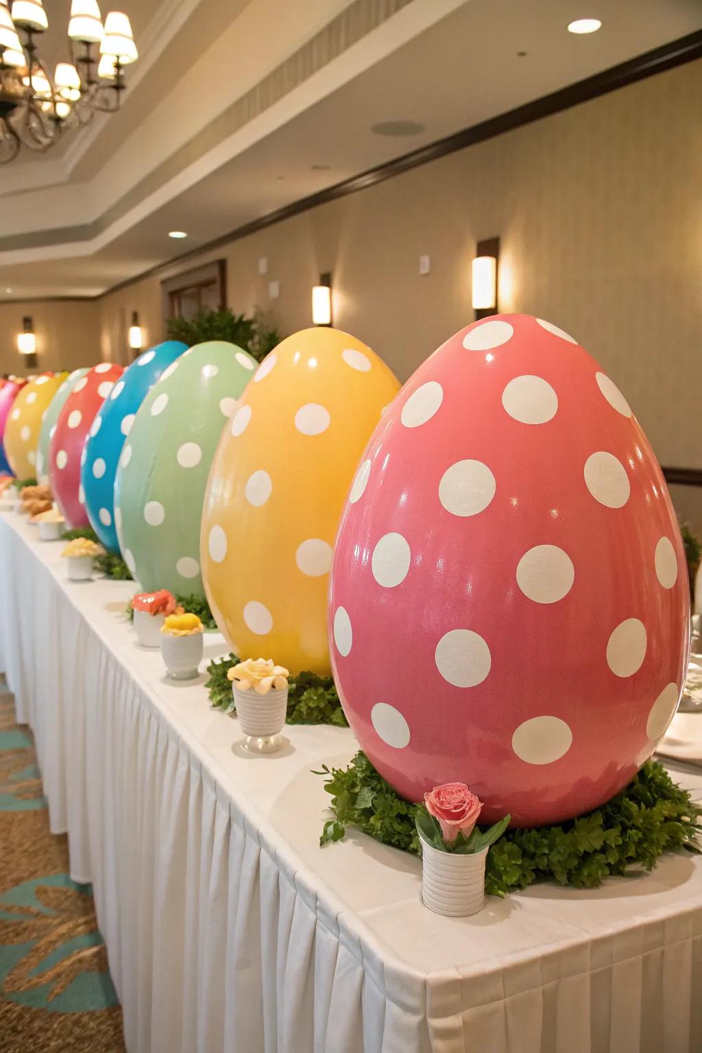 Jumbo Easter egg favors add charm and surprise to your Easter table.