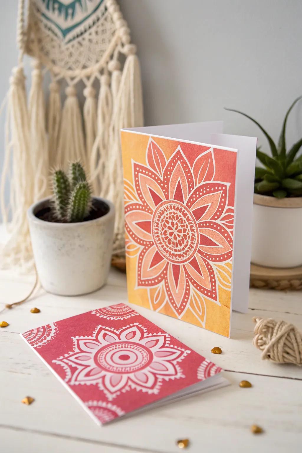Brighten your day with a splash of color and creativity in this DIY photo card masterpiece.
