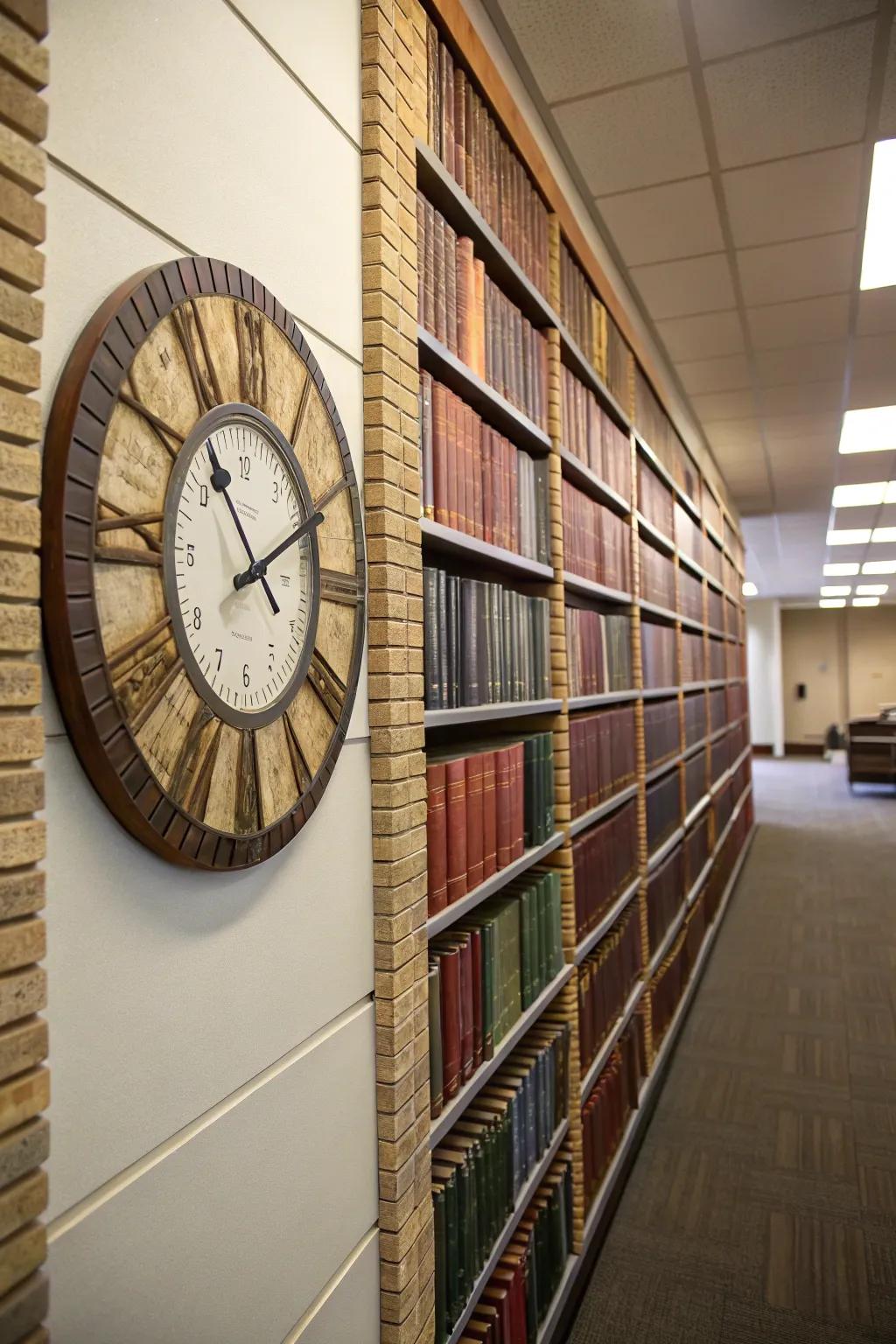 Tell time with your favorite reads using a book lover's clock.