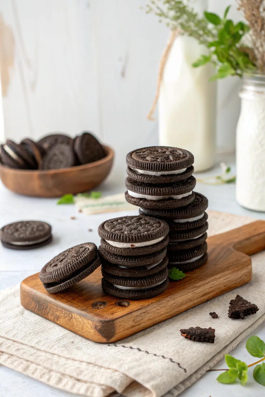 Add a whimsical touch to your farm-themed snacks with these Tractor Wheel Oreos. Perfectly paired for your next gathering!
