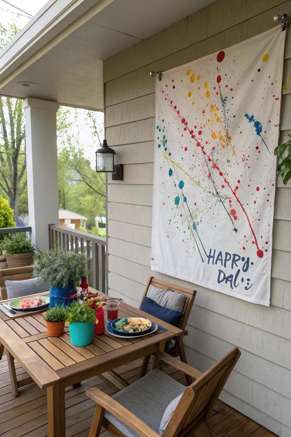 Get creative and have fun with a splatter paint session.