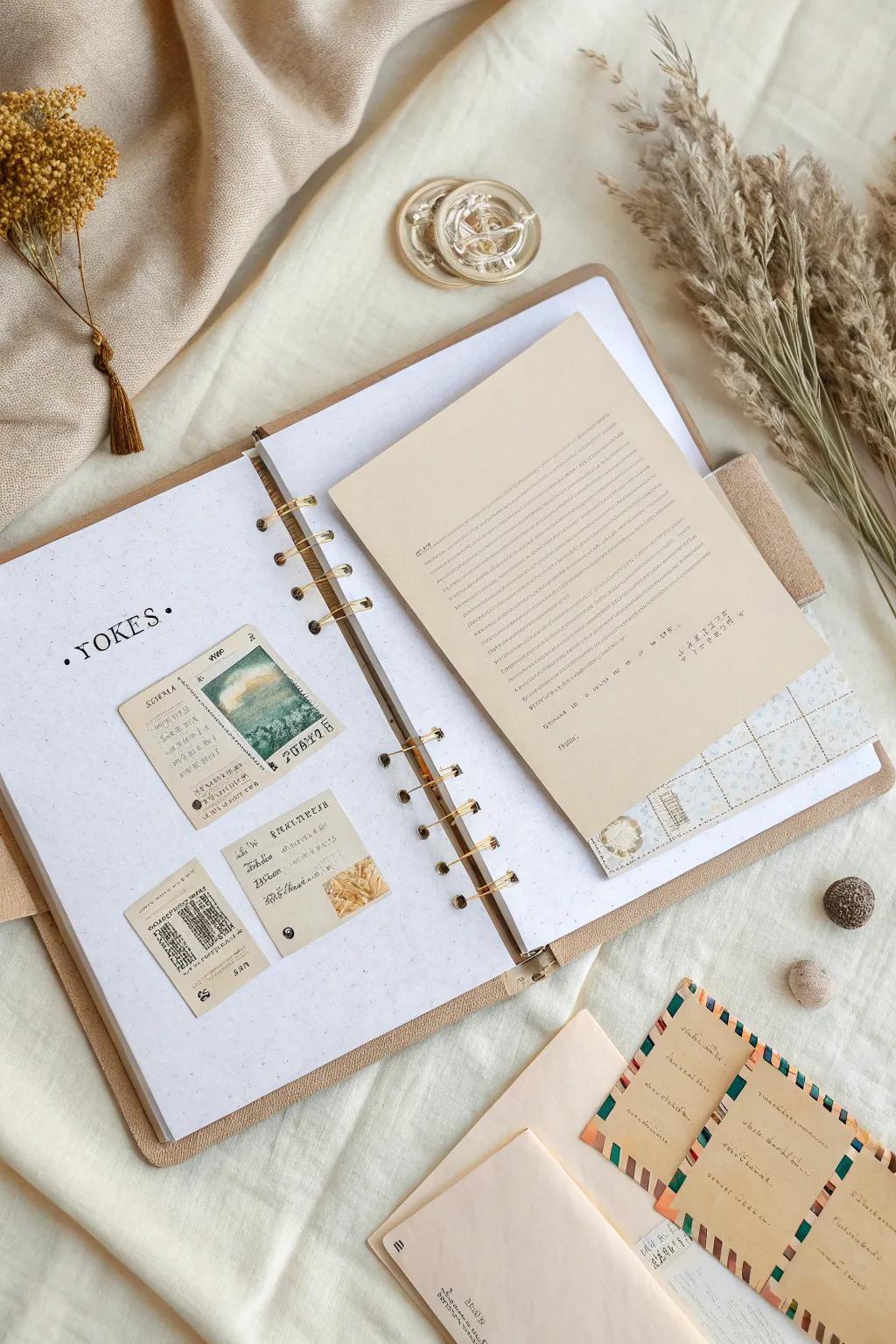 Craft your story with cherished memories, where simplicity meets nostalgia in every page.
