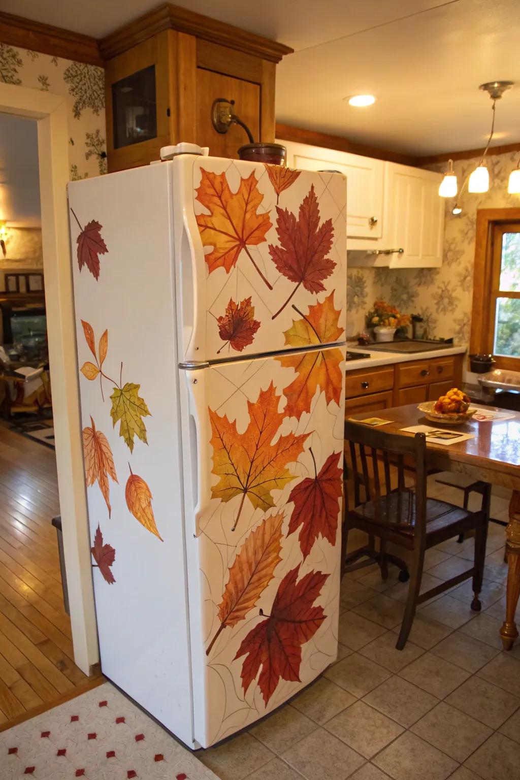 Switch up your fridge wrap with the seasons for a fresh look year-round.