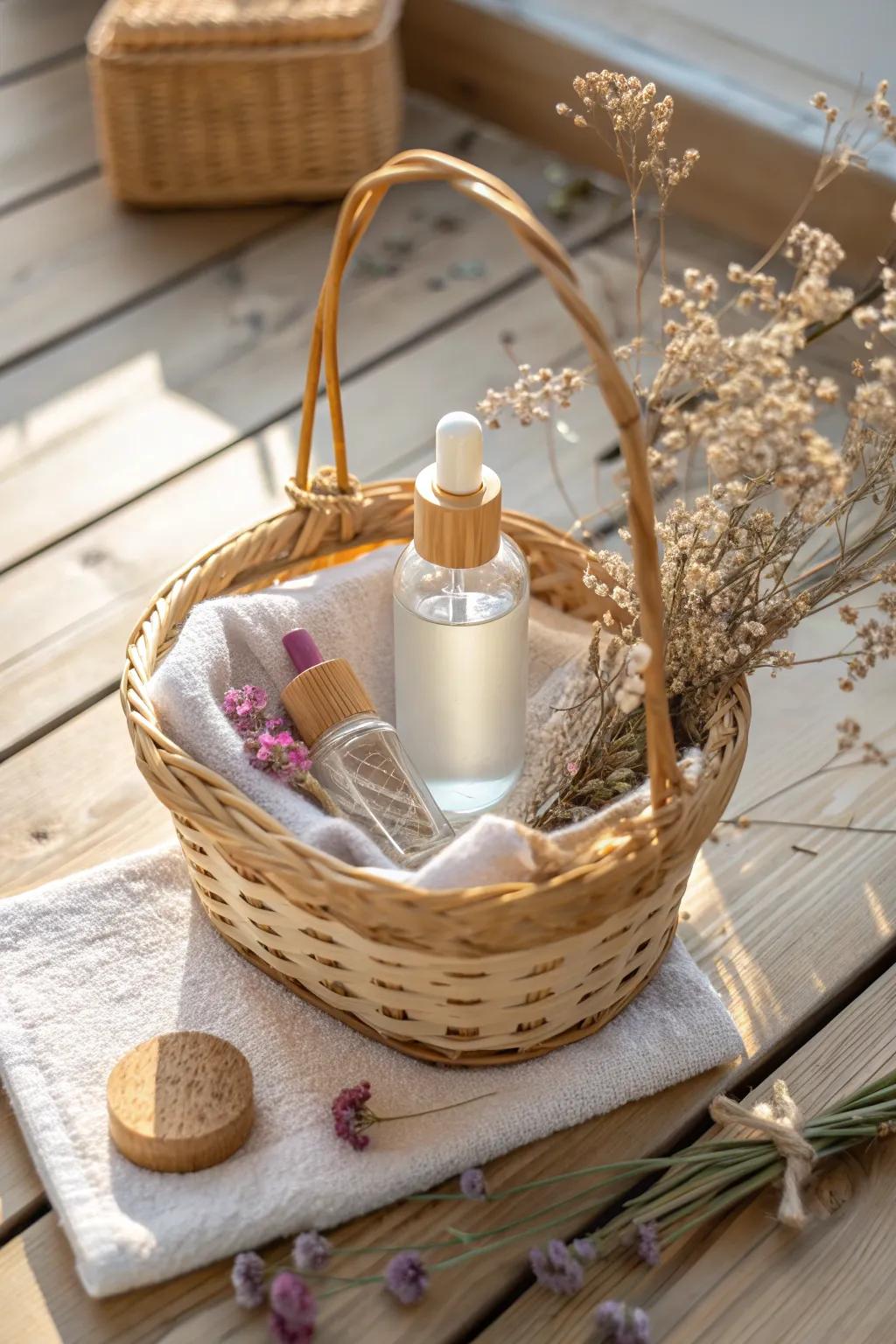 Indulge in a sunlit spa day with the soothing scents of nature.