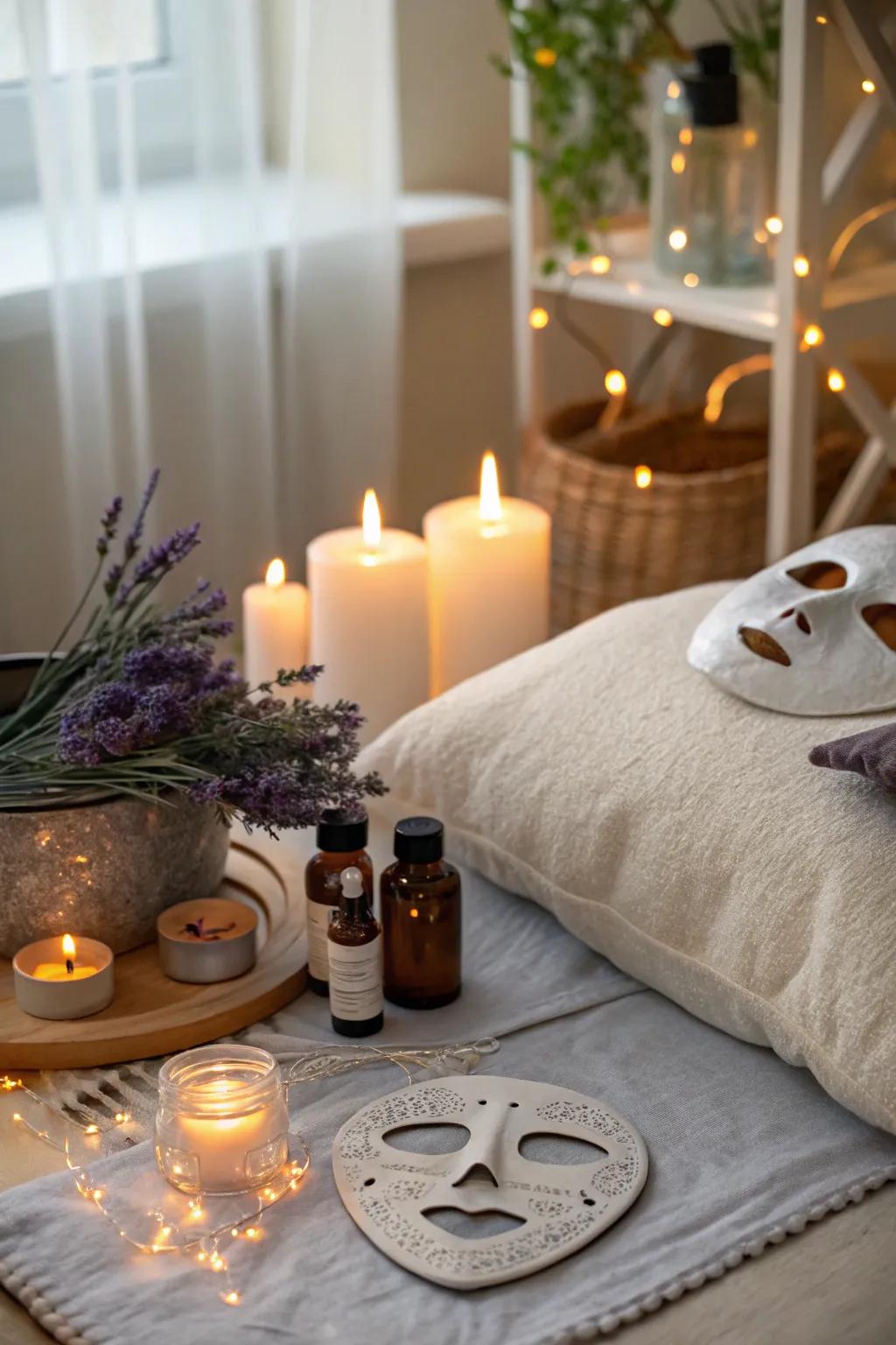 Relax with a DIY spa day at home for a rejuvenating birthday.