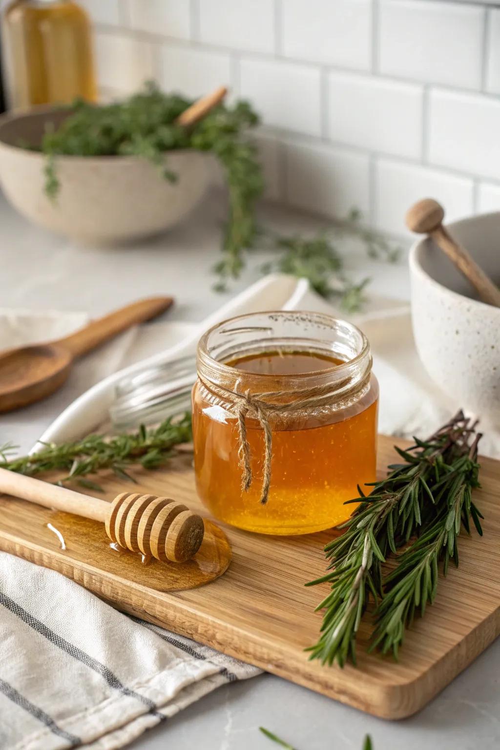 Artisanal honey adds a natural sweetness.