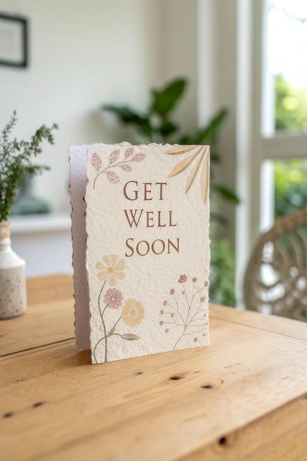 Crafting warmth with handmade paper – a heartfelt touch for Grandma.