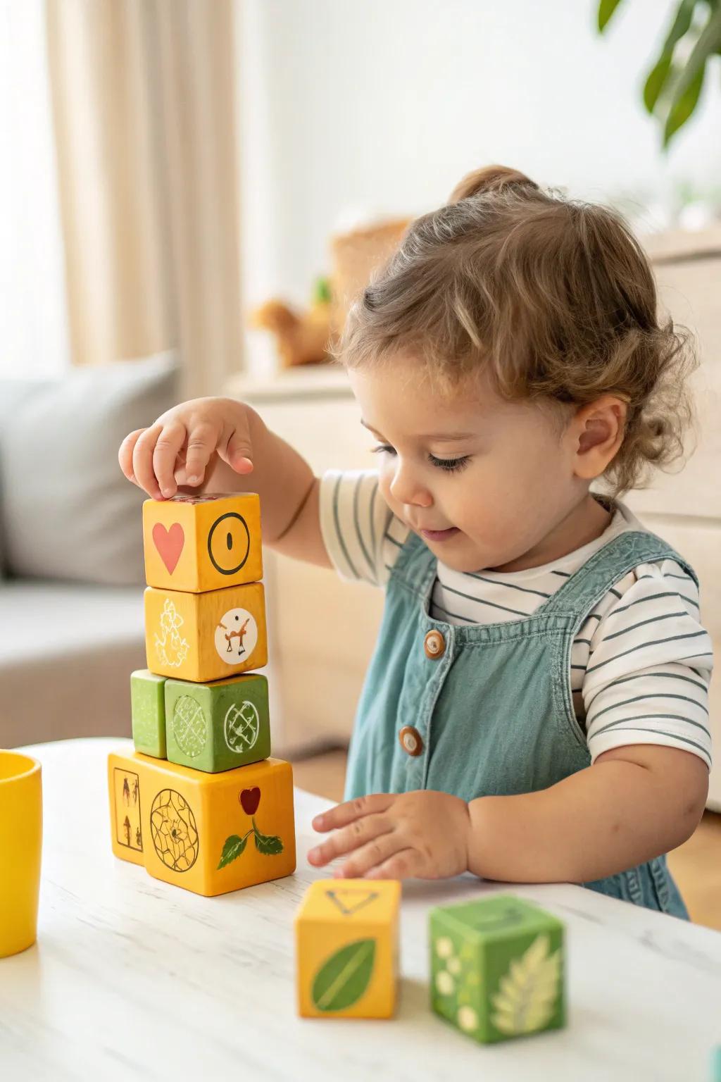 Building blocks encourage creativity and imagination.