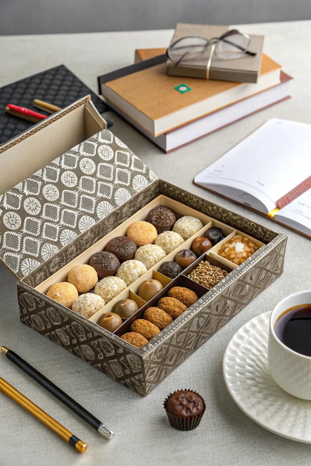 A curated snack box offering a delightful gourmet experience.