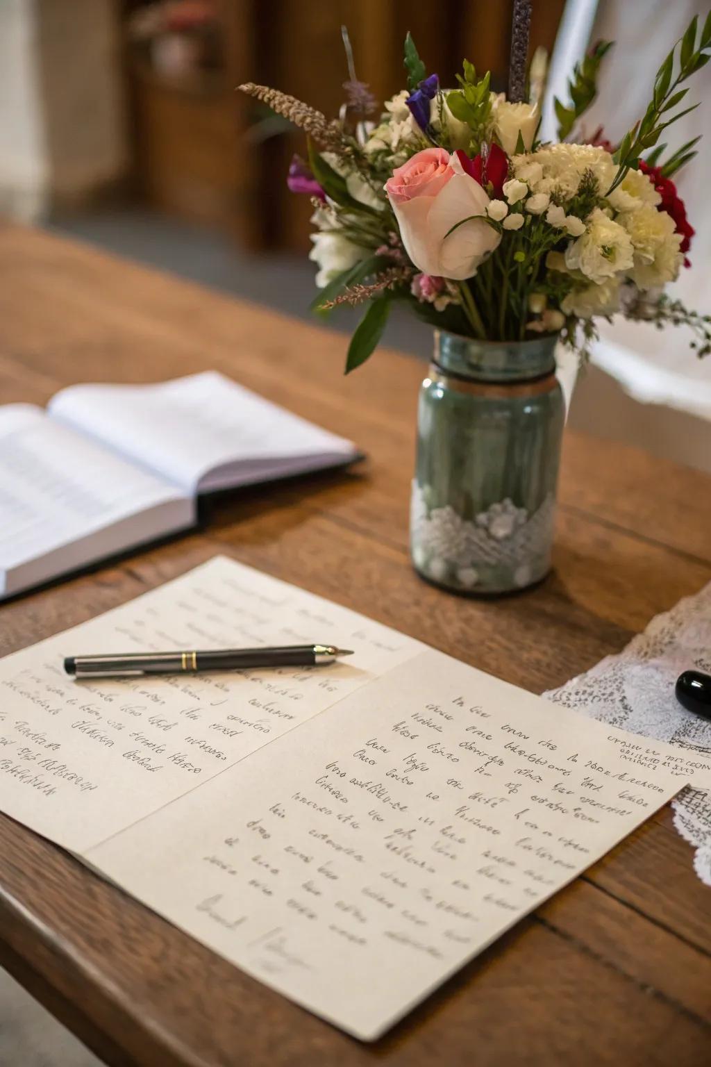 A handwritten note speaks volumes of gratitude.