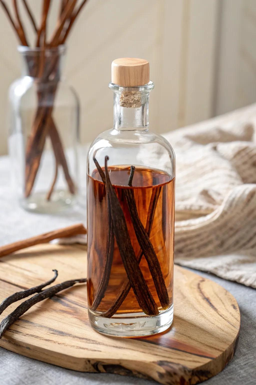 Craft your own homemade vanilla extract—an exquisite gift for the passionate baker.