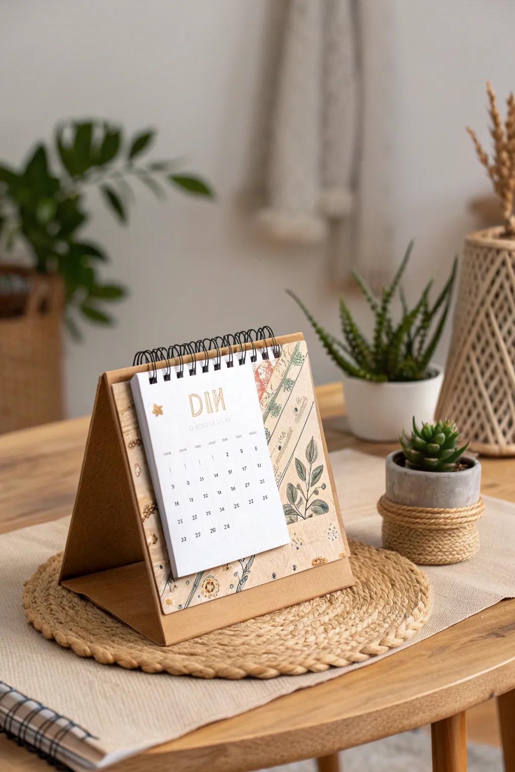 Embrace sustainability with this charming DIY flip calendar, perfect for a mindful kindergarten classroom.