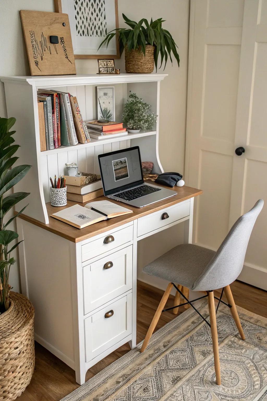 Compact desks are ideal for making the most of small spaces.