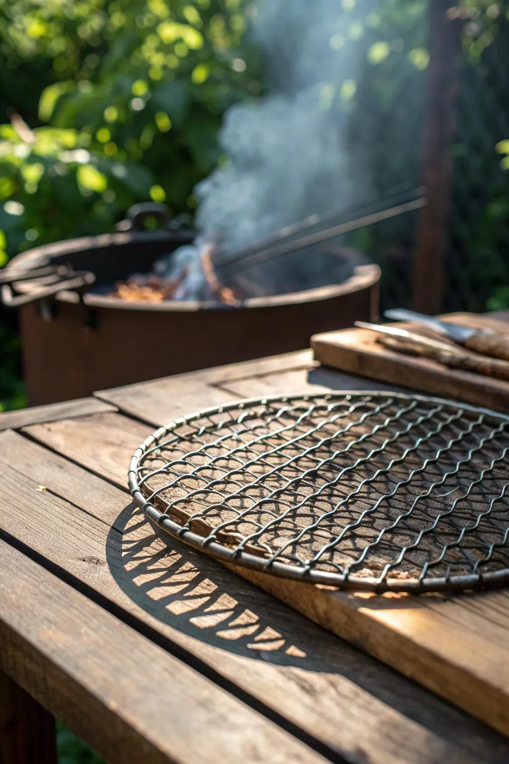 Elevate your grilling game with a custom wire mesh grate – simplicity meets functionality.