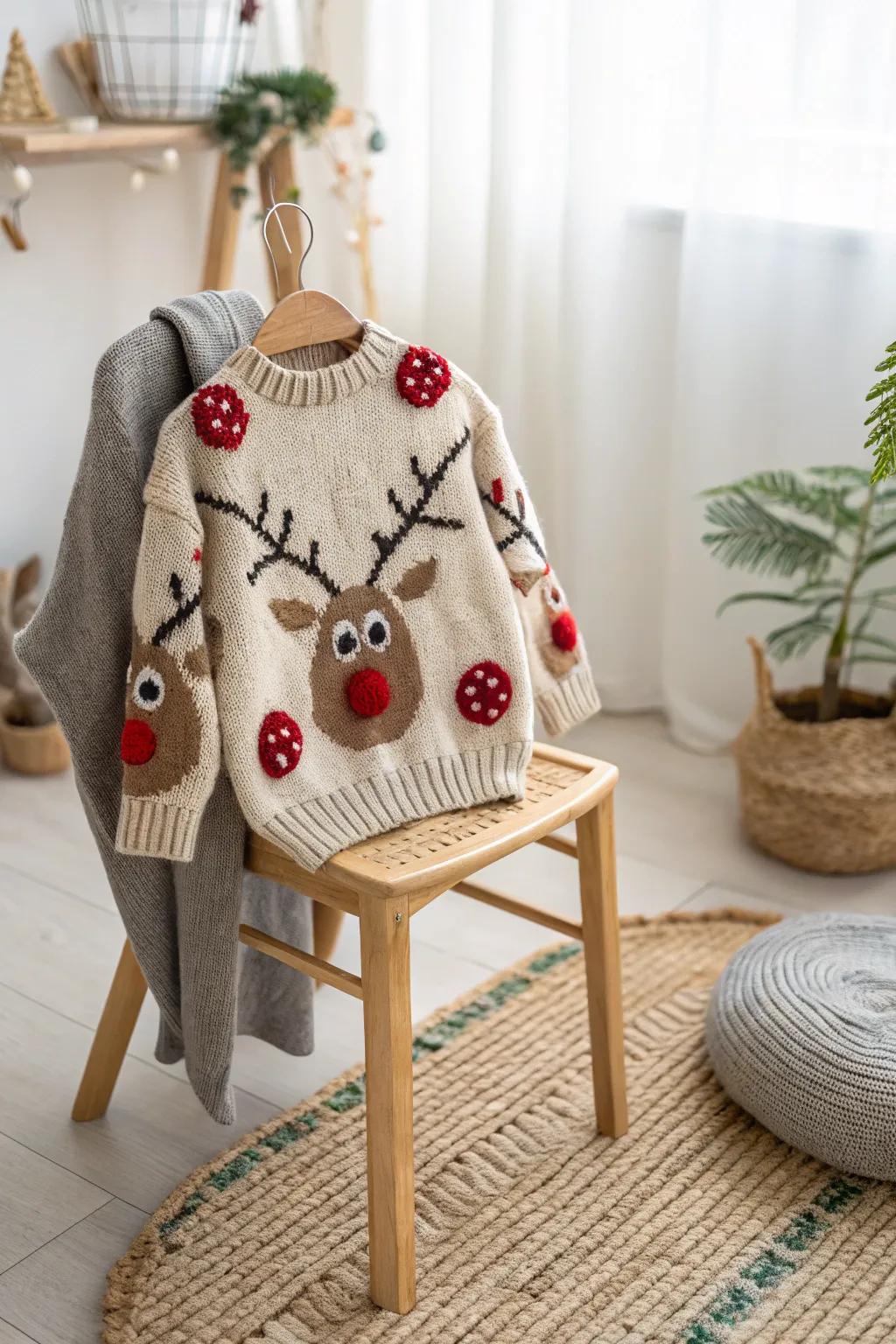 Add a playful touch to your holiday decor with charming reindeer antics! 🎄✨