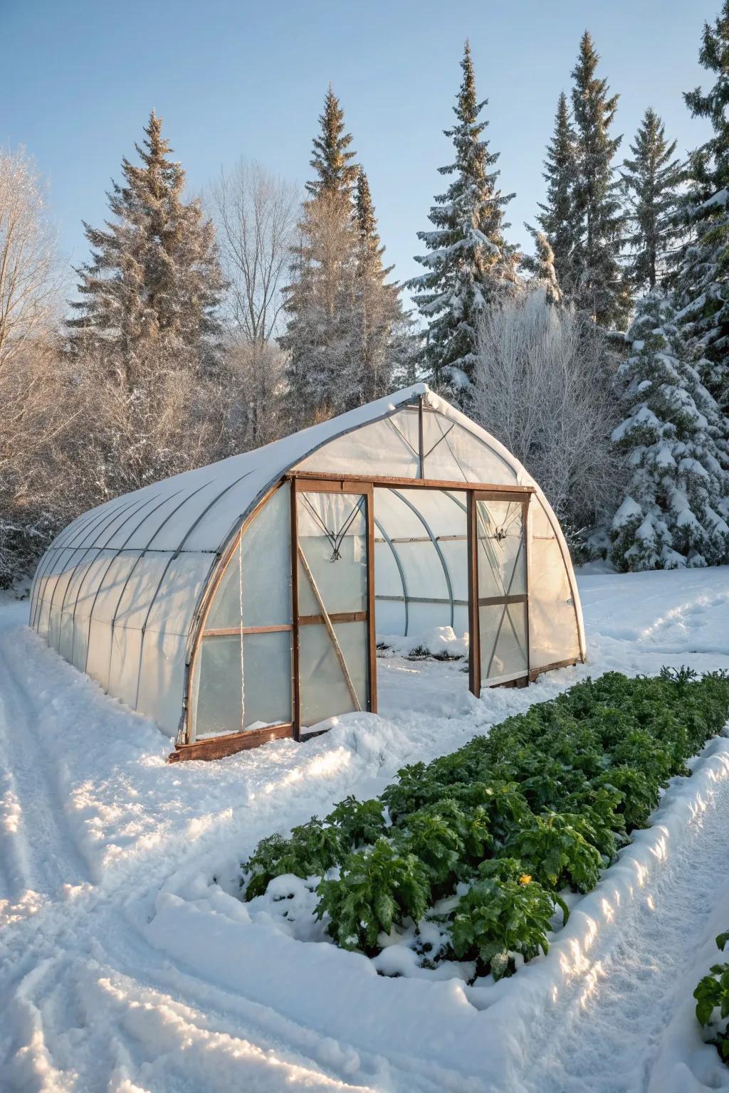 Weather the storm: A snow-proof hoop house design that protects your plants even in the heaviest snowfall.