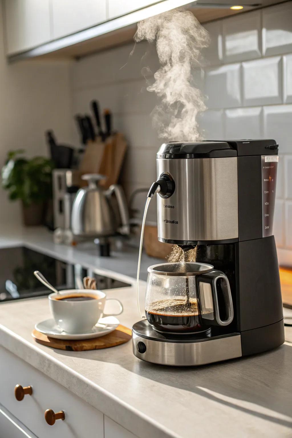 An essential coffee maker for the perfect morning routine.