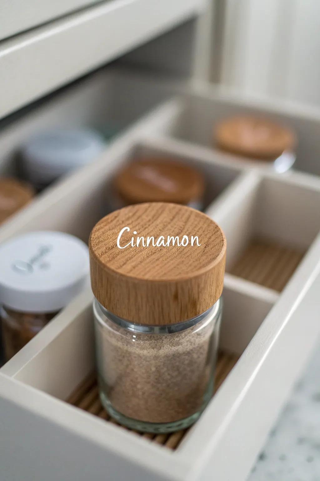 Elevate your spice organization with charming lid labels.