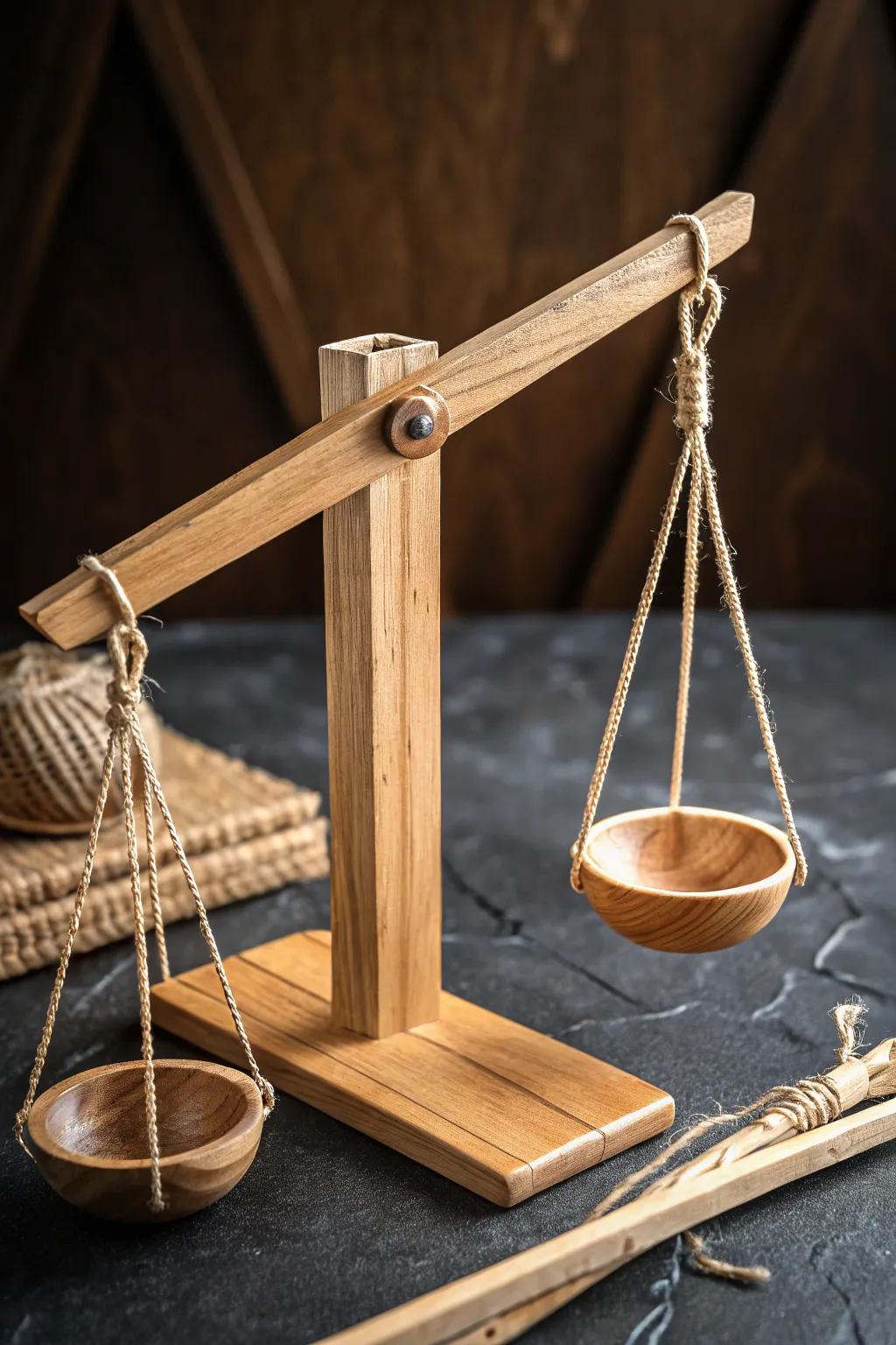 Discover the art of balance with this simple yet captivating craft stick lever.