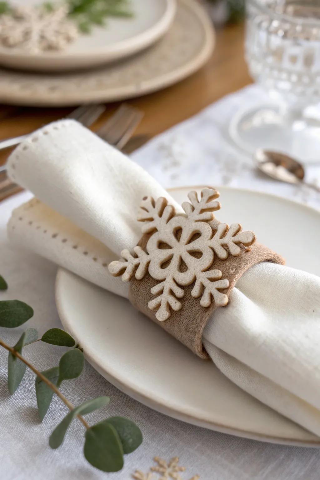 Elevate your holiday table setting with handcrafted felt napkin rings—where simplicity meets festive charm. 🎄✨