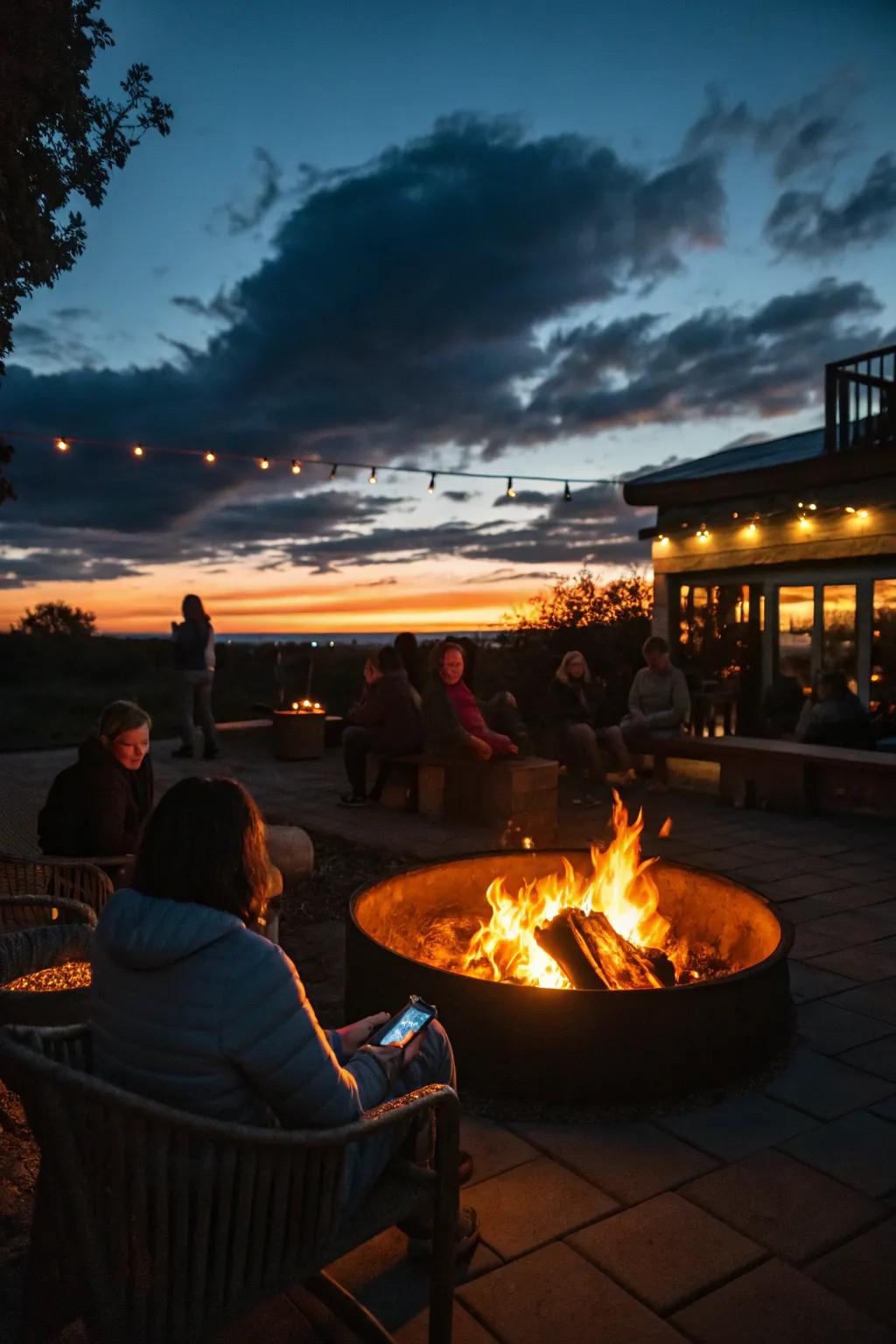 Enjoy cozy evenings with a DIY outdoor fire pit.