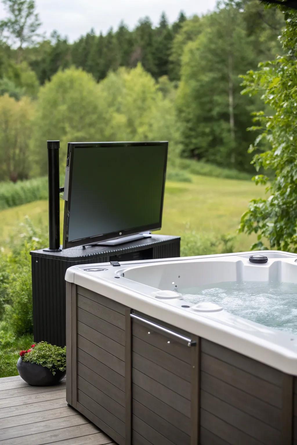 Retractable screens offer convenience and elegance in outdoor setups.