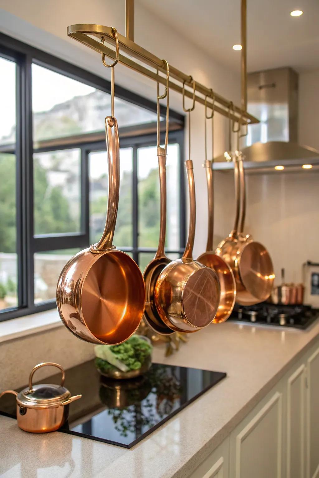 Upgrade your kitchen with elegant copper cooking utensils.