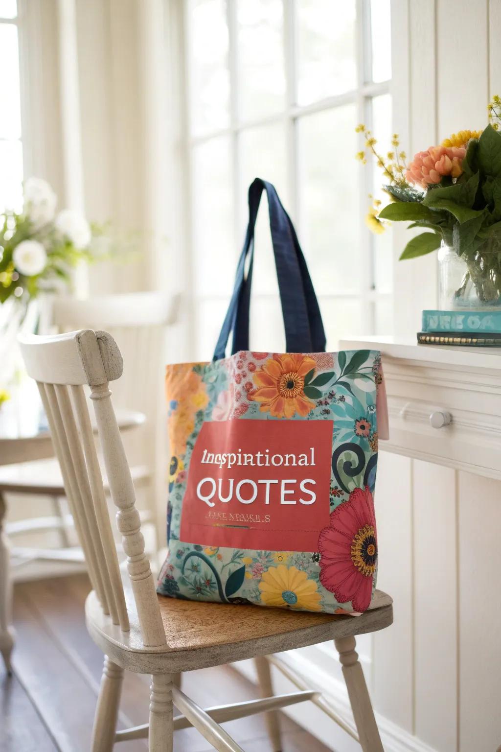 A custom tote bag for everyday use.