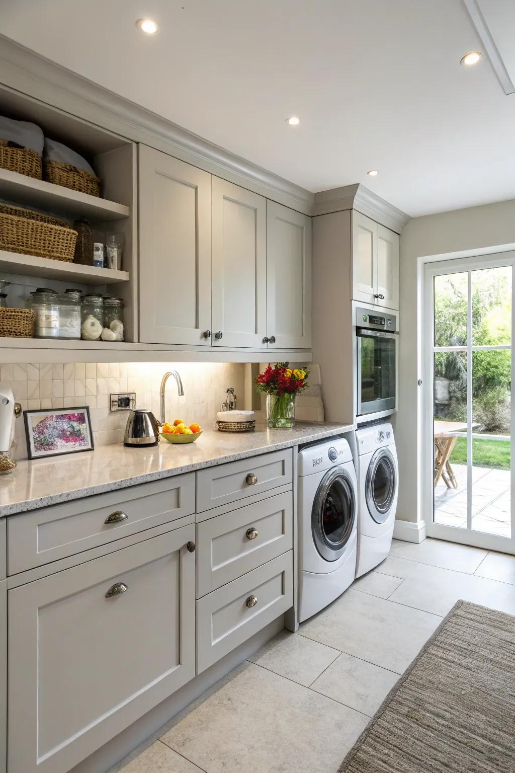 Appliance garages keep your kitchen looking sleek.