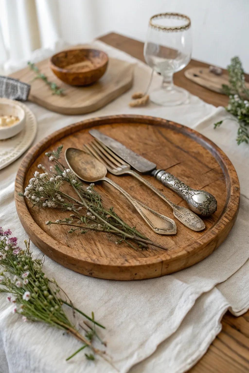 Embrace the outdoors indoors with a touch of rustic elegance.
