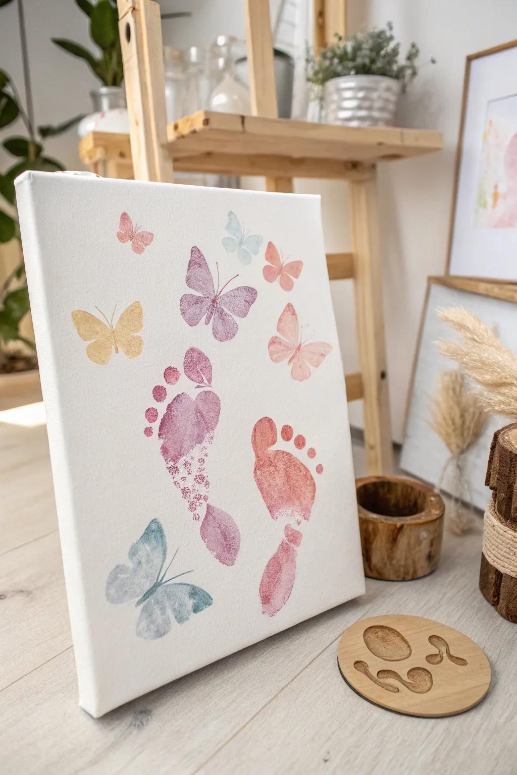 13 Adorable Infant Footprint Art Ideas 13 Adorable Infant Footprint Art Ideas