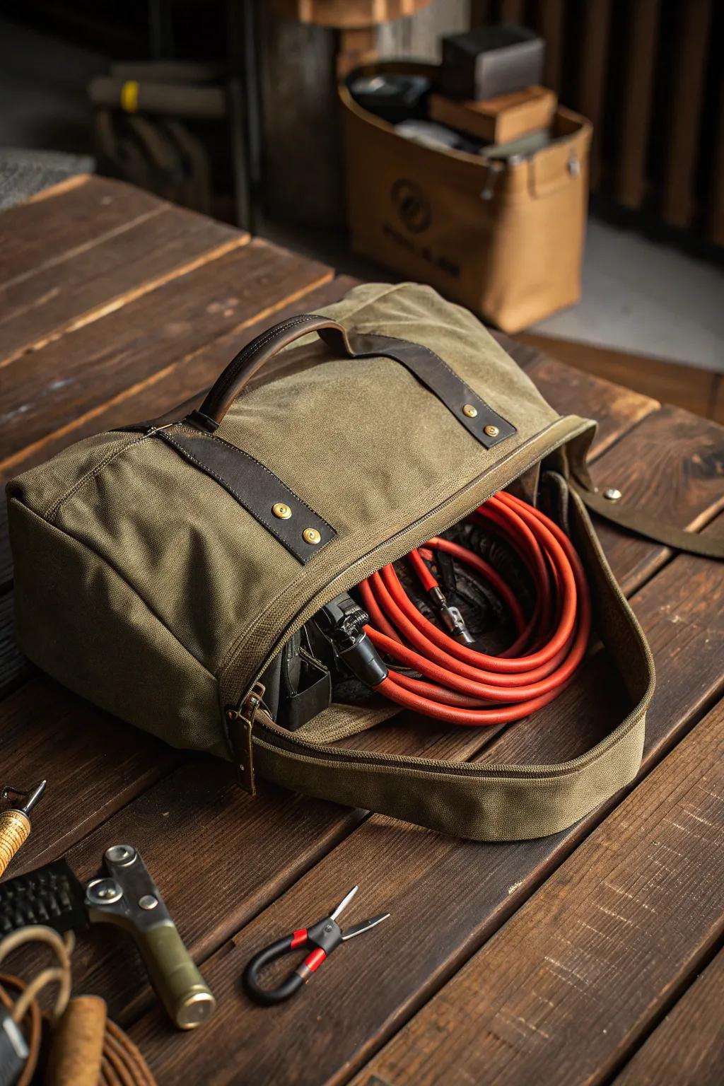Keep your cables organized with style and durability.