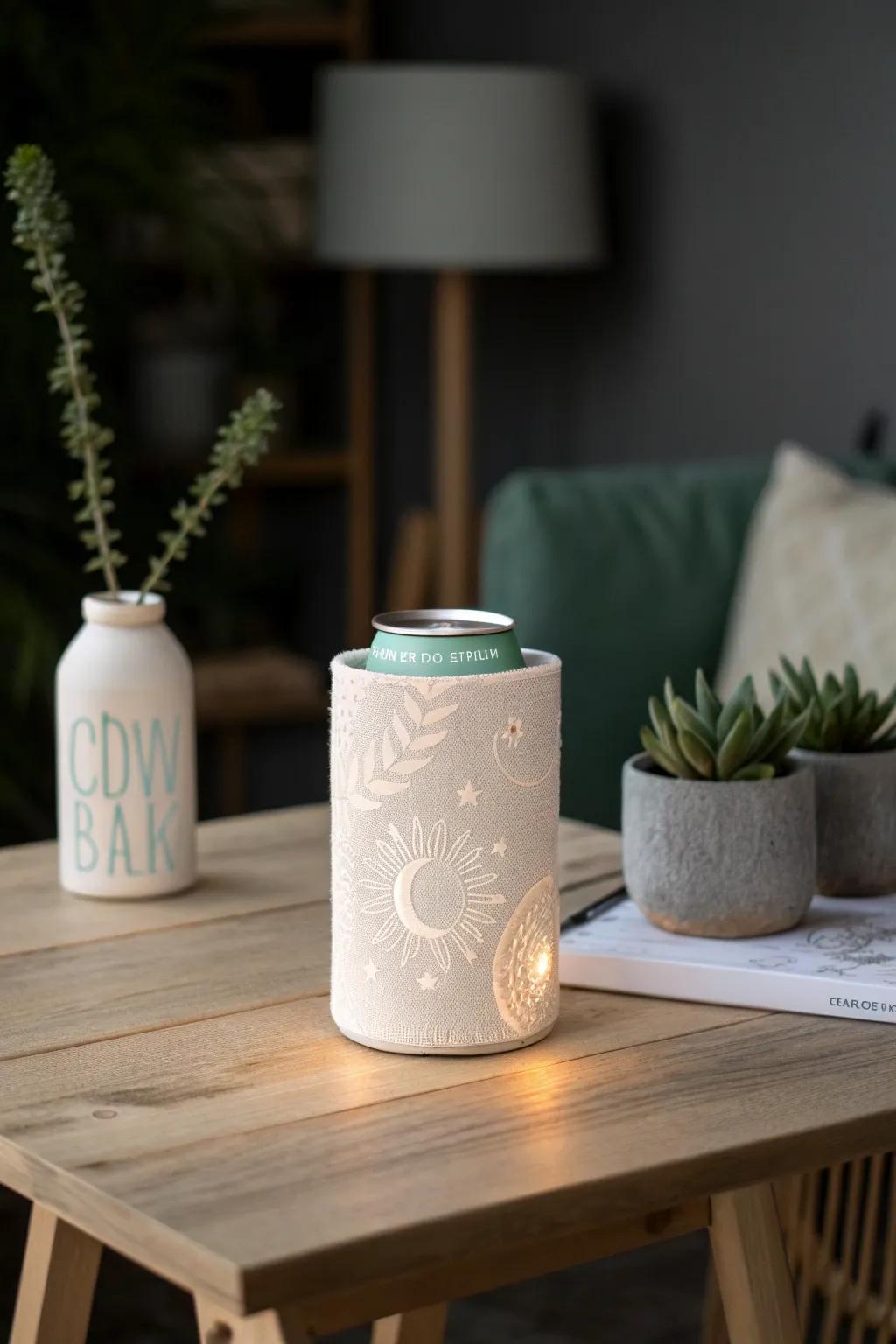 Illuminate your night events with stylish glow-in-the-dark koozies, where simplicity meets surprise.