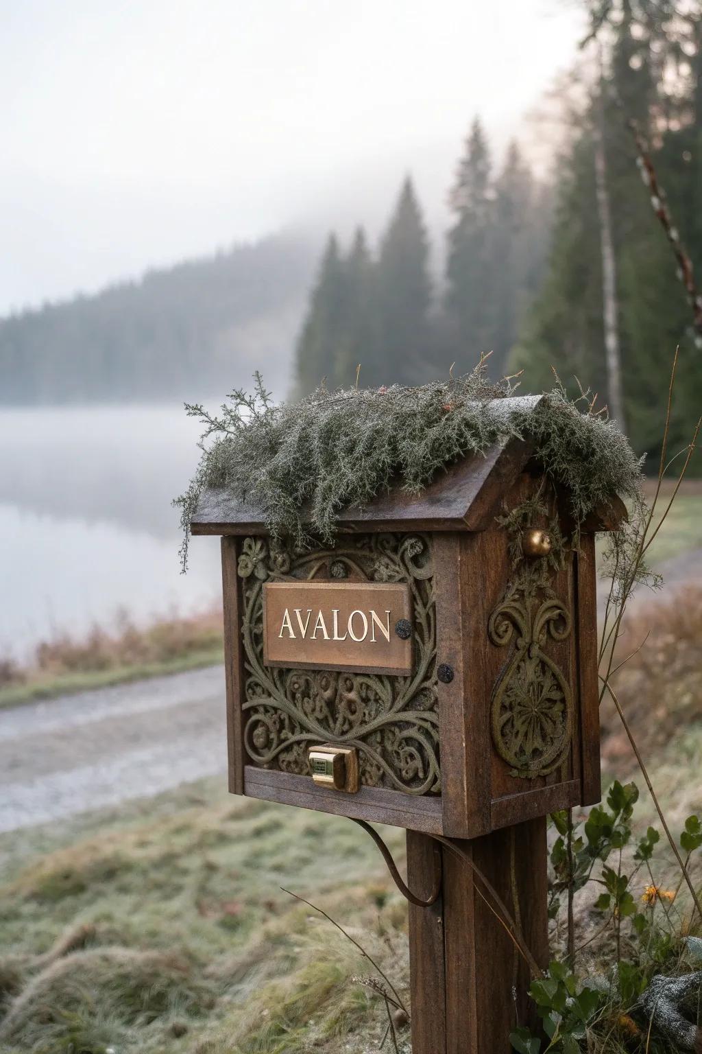 Step into a fairy tale every time you check your mail with the enchanting 'Avalon' mailbox.