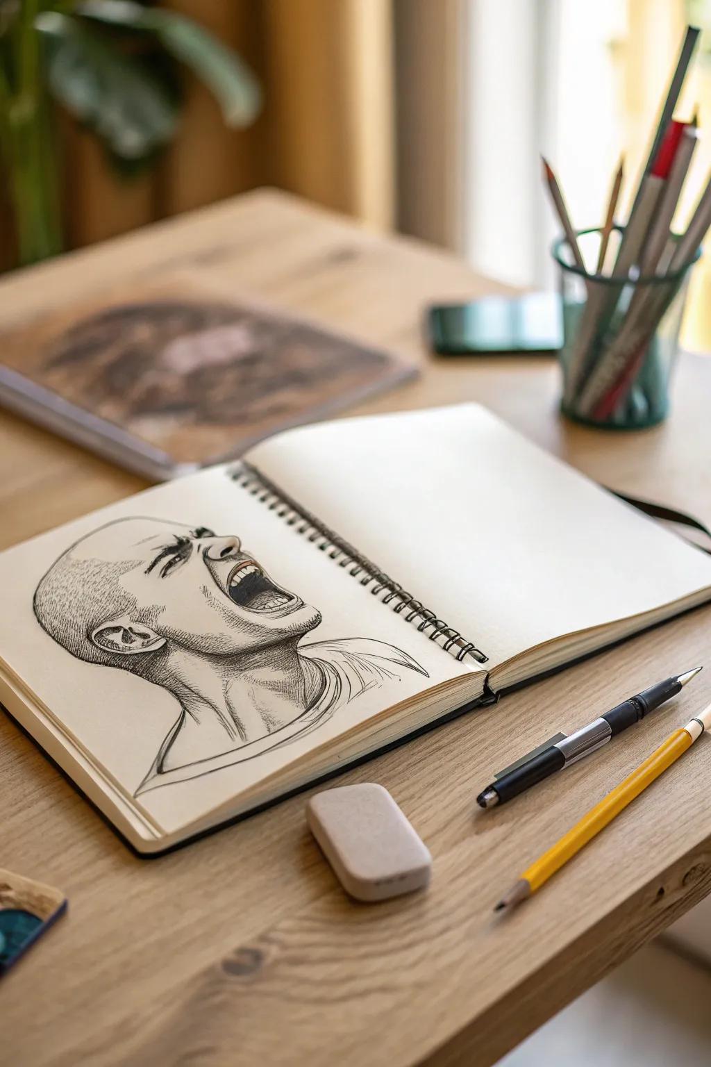 Capture the soul in simplicity: Bold strokes, deep emotions.