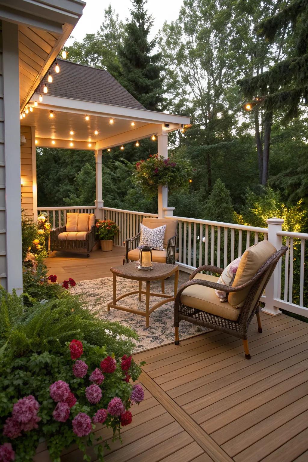 Honey decks exude warmth and coziness, enhancing any outdoor space.