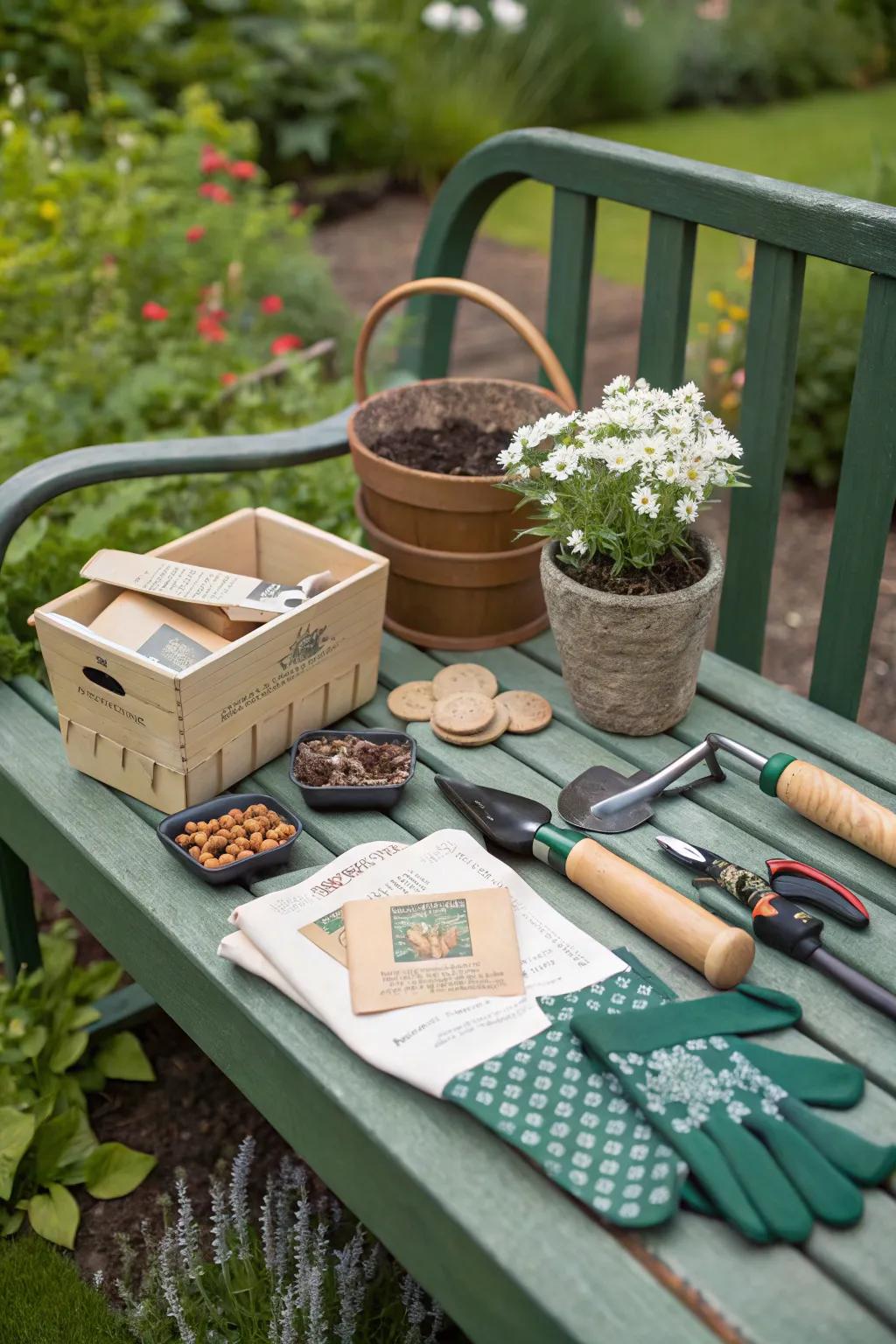 A garden starter kit is a perfect gift for moms who love to nurture and grow.