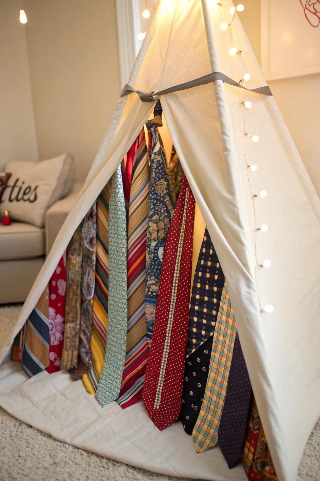 Transform your play space with a splash of creativity using necktie toppers!