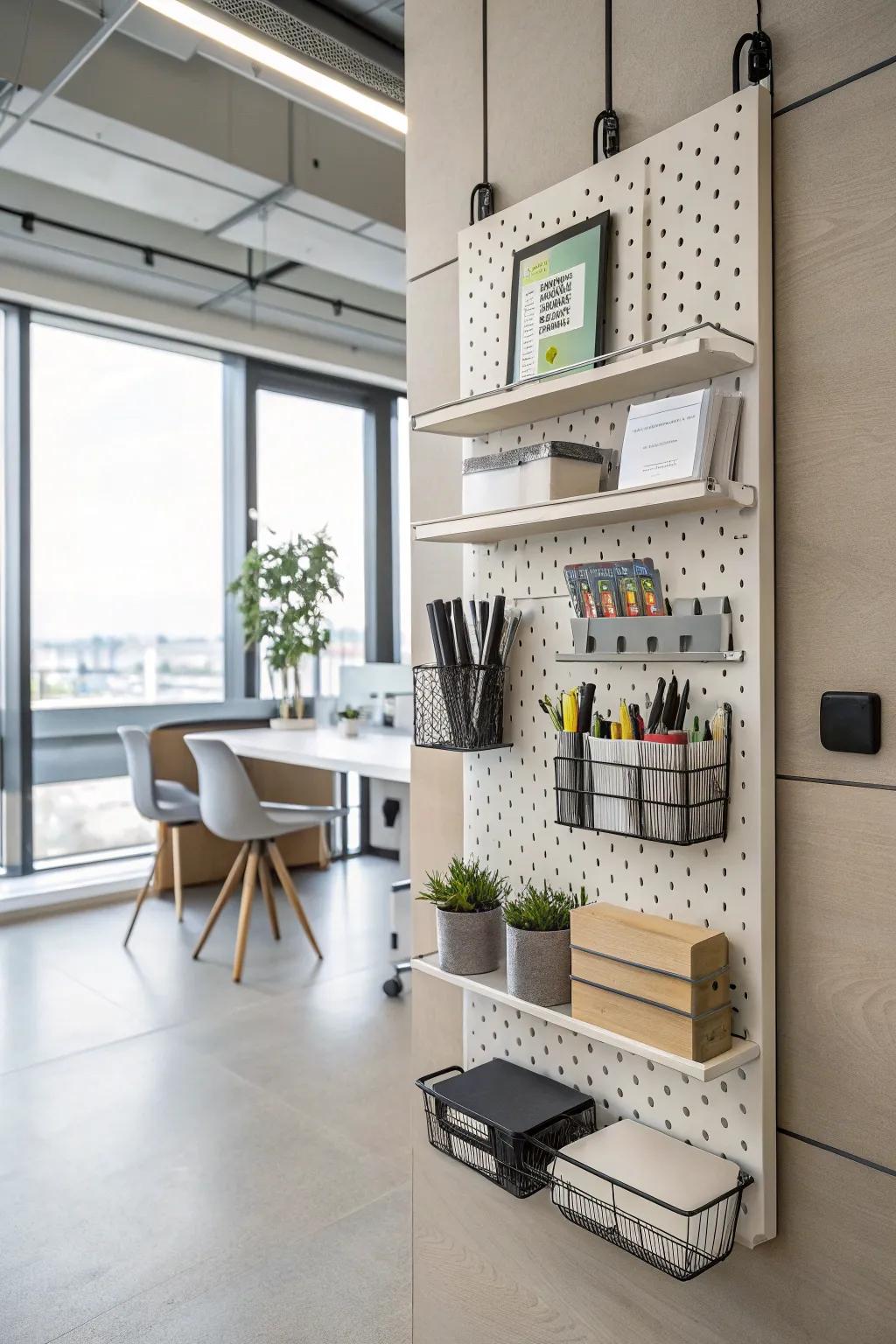 Modular organizers offer adaptable solutions for office needs.