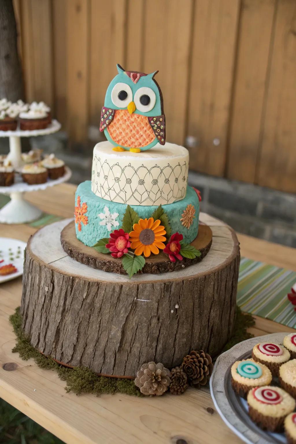 Show-Stopping Owl Cake