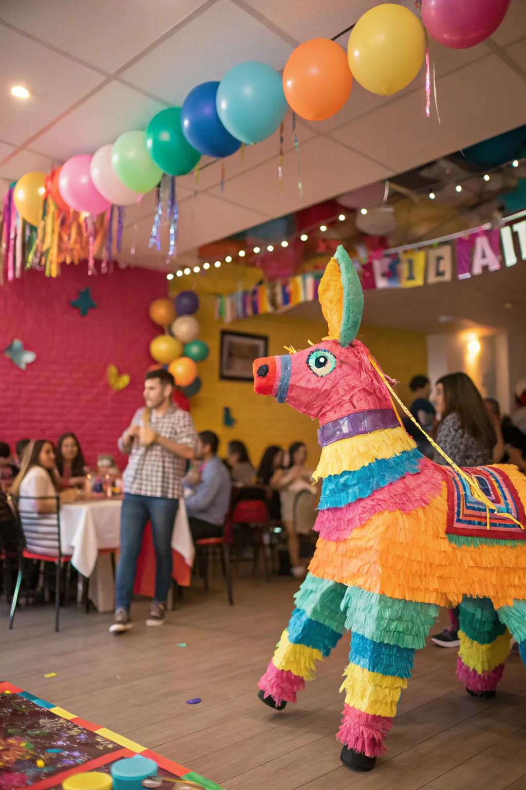 A fiesta piñata livens up any celebration.