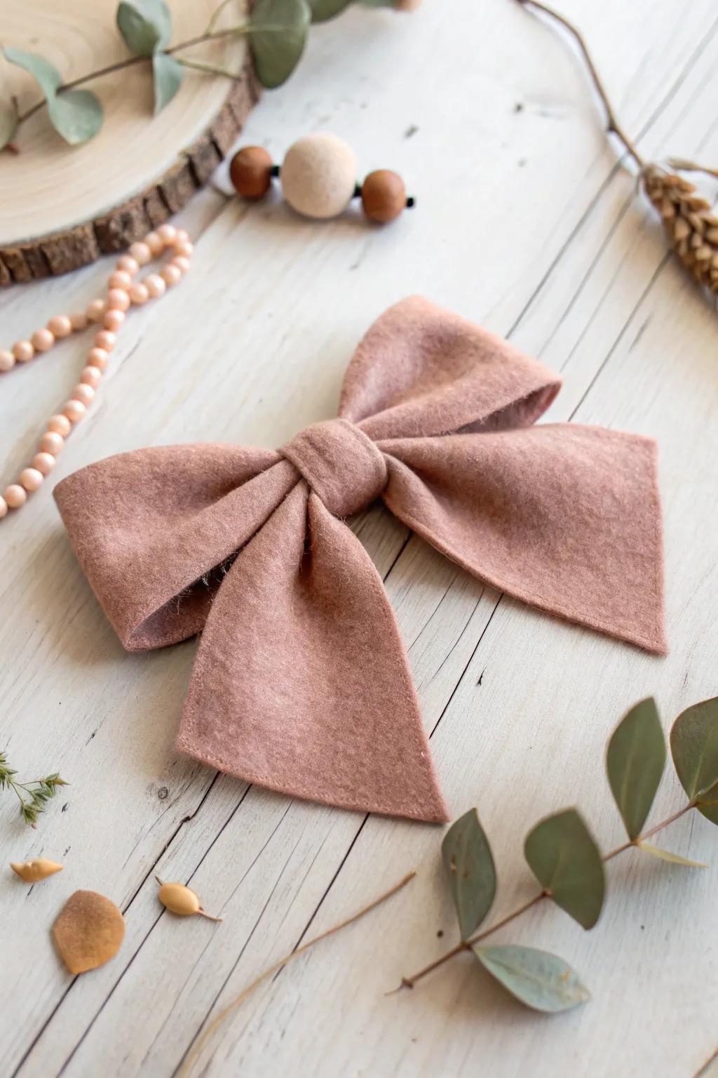 Cozy up your decor with charming felt bows, the perfect blend of Scandinavian simplicity and boho elegance.