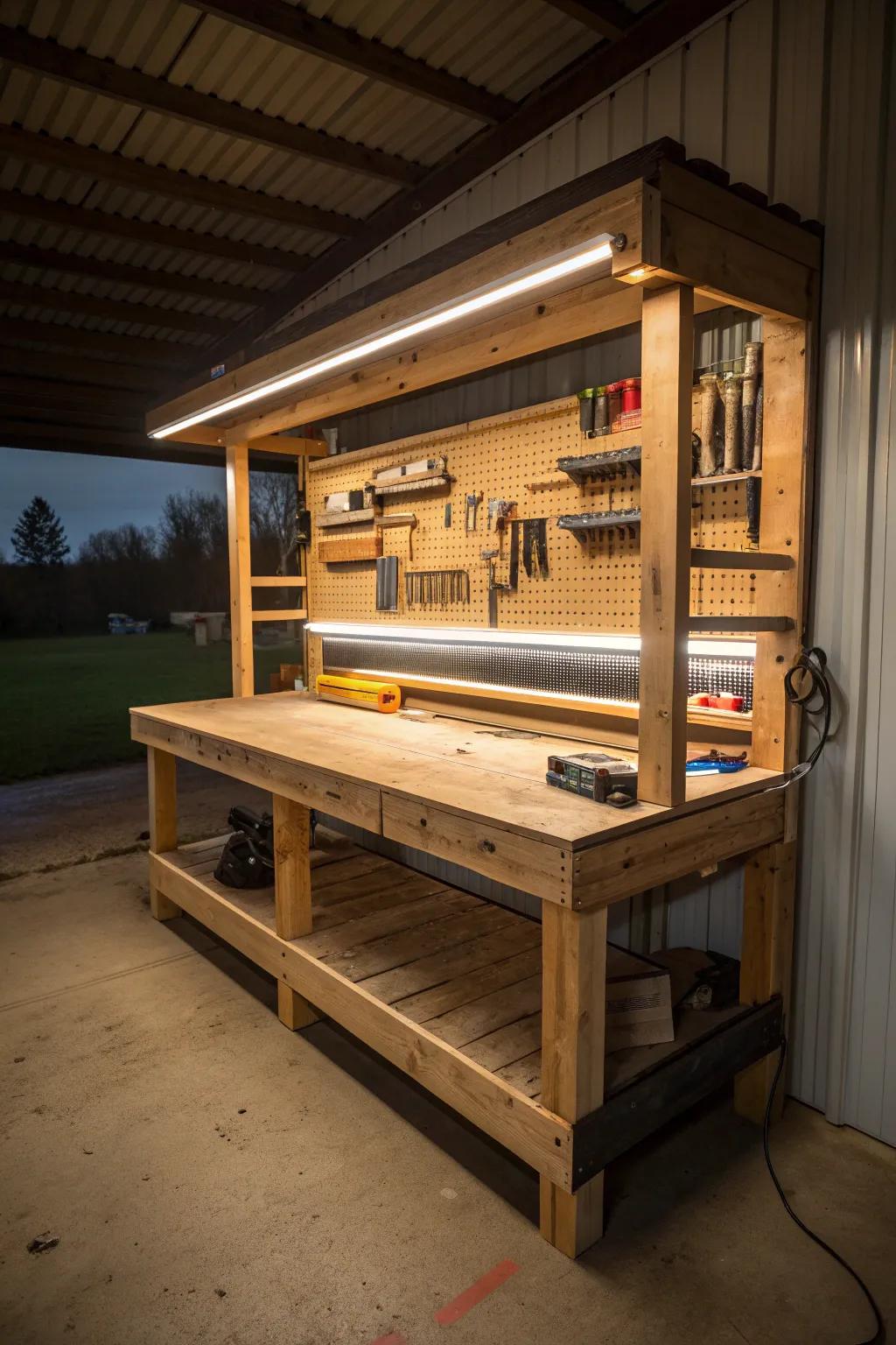 Illuminate your craftsmanship with a workbench that shines.