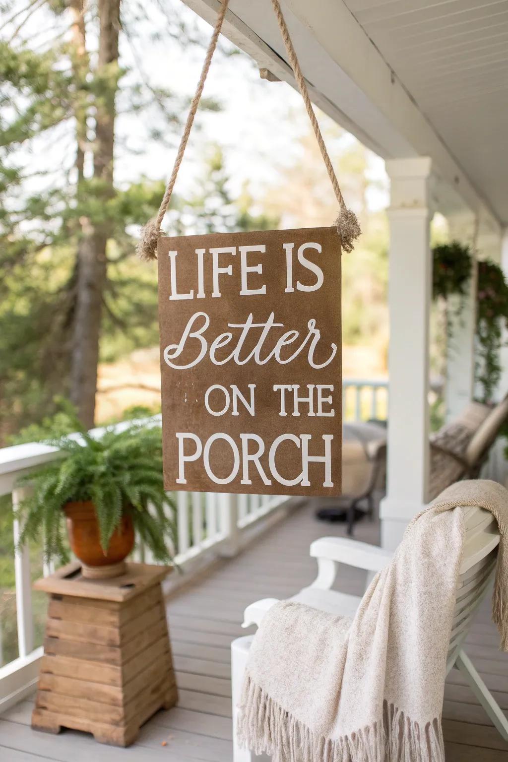 Embrace tranquility with a touch of Scandinavian-boho charm: Life truly is better on the porch.