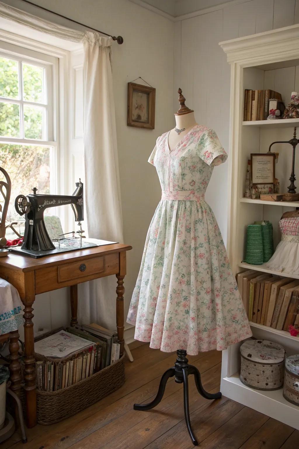 Tea dresses bring vintage charm to modern wardrobes.