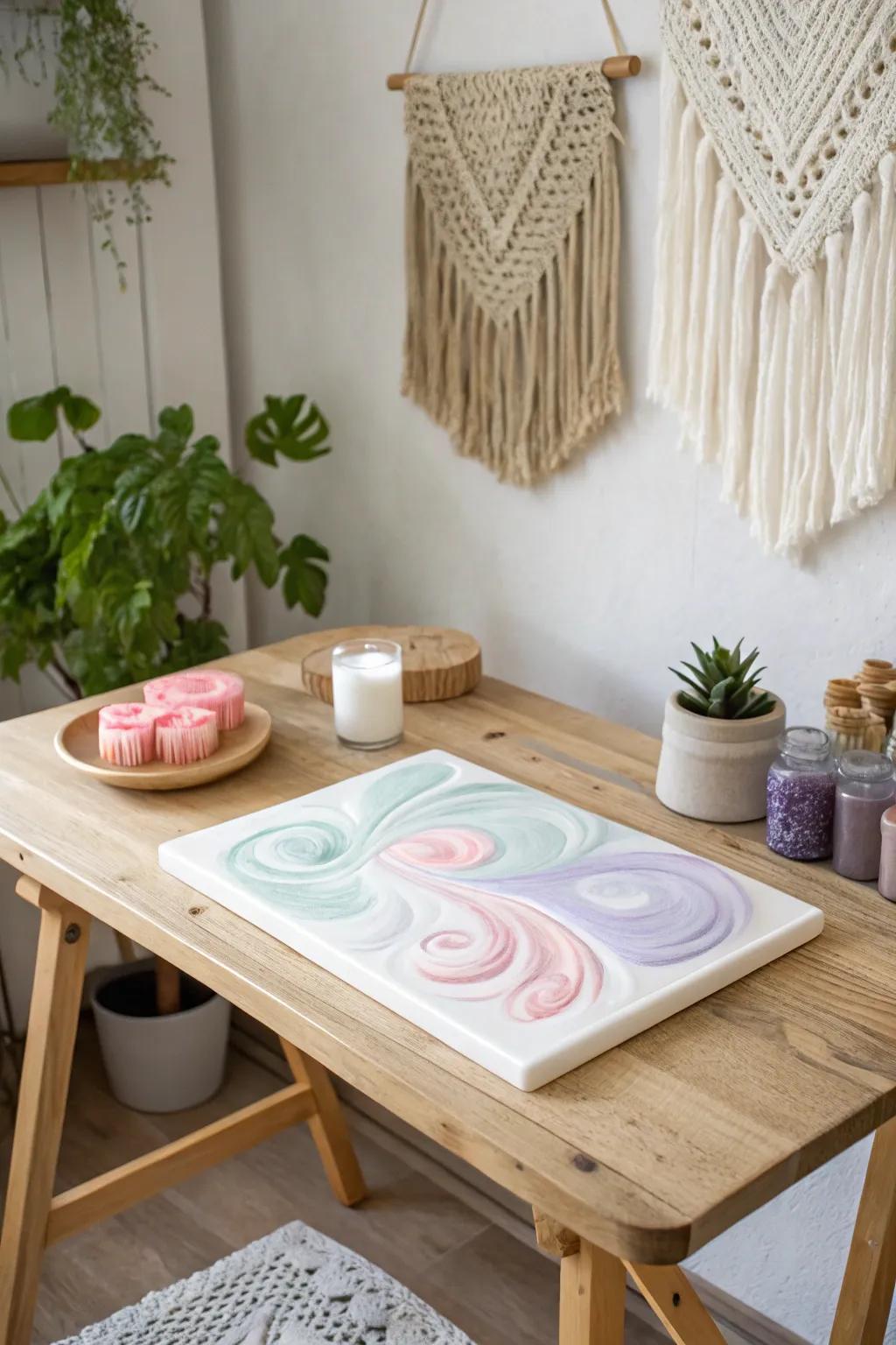 Transform slime into stunning art with a minimalist boho twist!