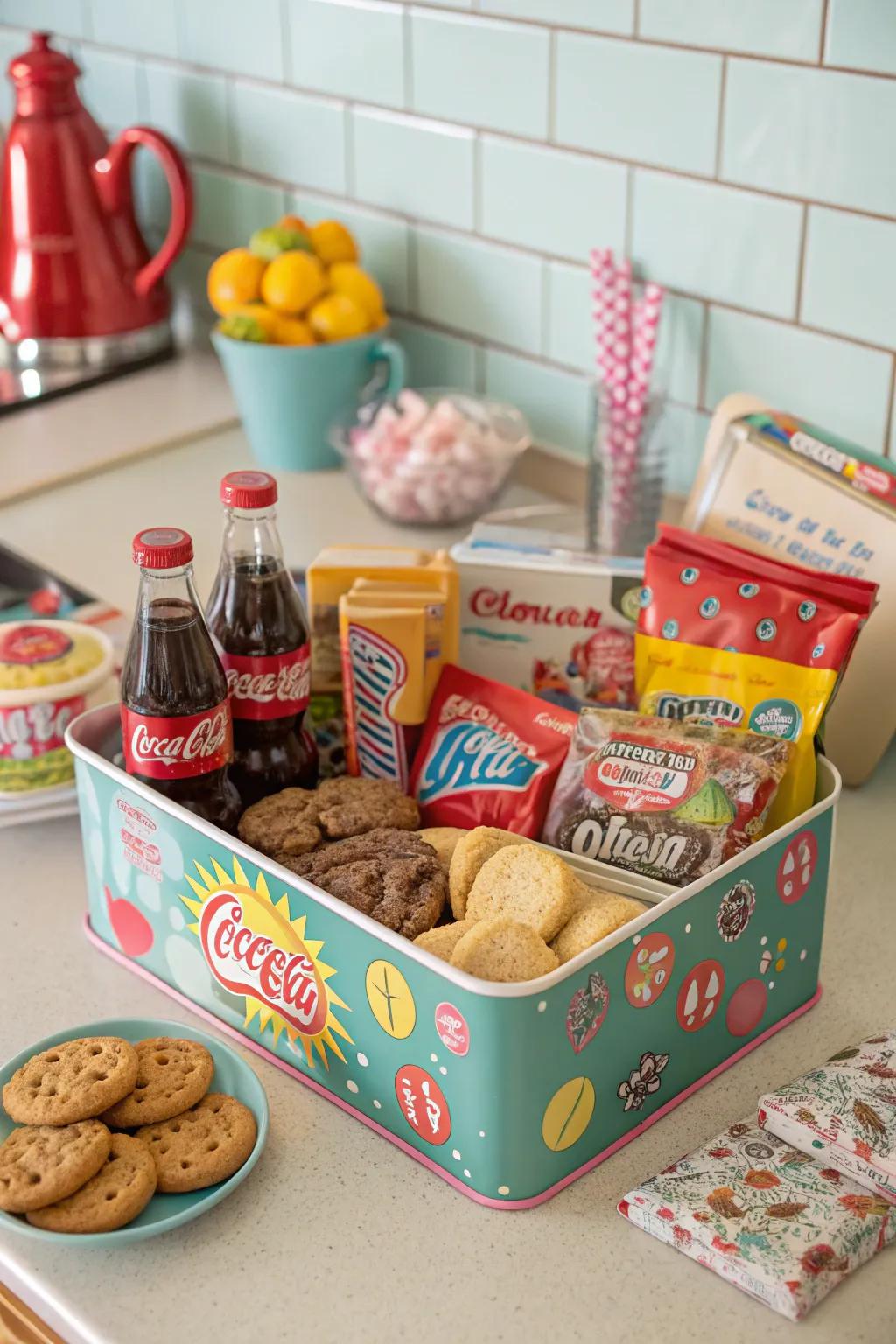 Relive your favorite childhood memories with this nostalgic snack box.